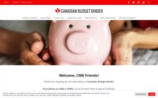 Canadian Budget Binder