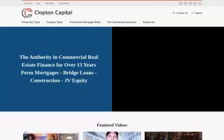 Clopton Capital - Commercial Mortgage Lenders