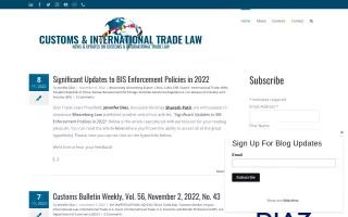 Customs & International Trade Law Blog