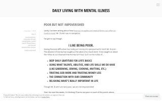Daily Living with Mental Illness