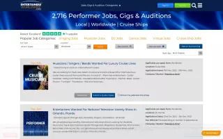 Entertainers Worldwide Jobs | Auditions Gigs & Opportunities For Performers
