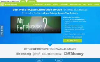 eReleases Press Release Distribution