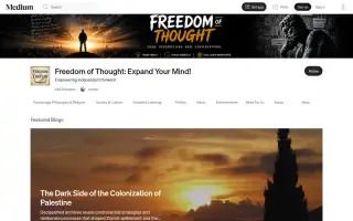 Freedom of Thought: Expand Your Mind!