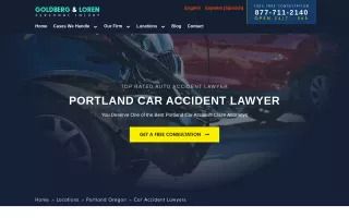 Goldberg & Loren Portland Car Accident Attorneys