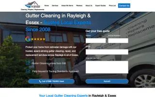 Gutter cleaning services in Essex