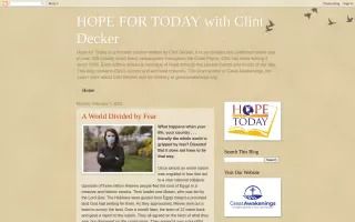 HOPE FOR TODAY with Clint Decker