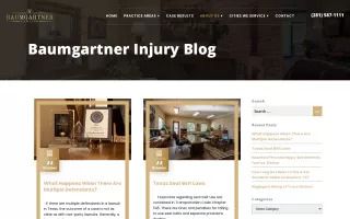 Baumgartner Personal Injury Law Firm Blog