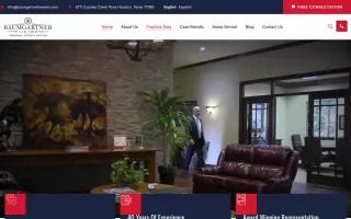 Houston personal injury lawyer | Baumgartner Law Firm