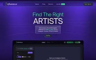 Influenze – Influencer Marketing Platform