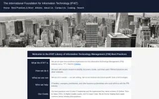 The International Foundation for Information Technology (IF4IT)