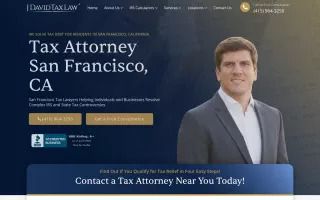 J. David Tax Law San Francisco