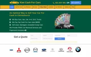 Kiwi Cash For Cars Christchurch 
