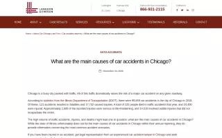 Main Causes of Car Accidents in Chicago - Langdon & Emison