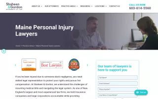 Maine Personal Injury Lawyers
