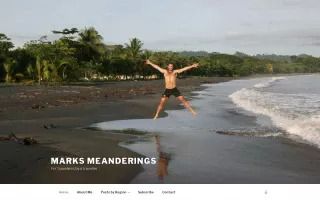 Mark's Meanderings - for travellers by a traveller