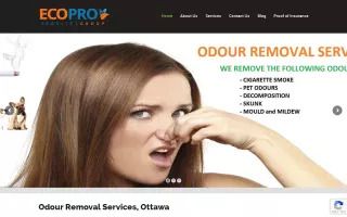 Odour Removal Services, Ottawa Ontario