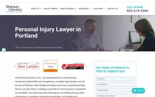 Shaheen & Gordon Personal Injury Lawyers in Portland, ME