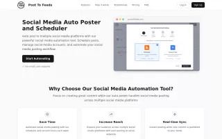 PostToFeeds - Social Media Auto Poster and Scheduler