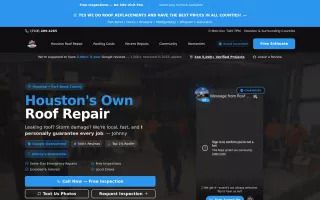 Roof Repair Services – Houston Roof Repair Company