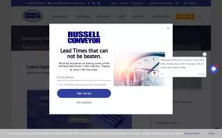 Russell Conveyor & Equipment Blog