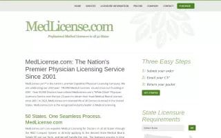 State Medical License and IMLC Compact Licensing Information