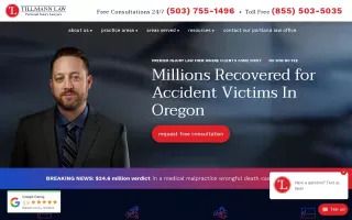 Tillmann Law Personal Injury Lawyers Portland