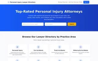 Top Injury Lawyers List