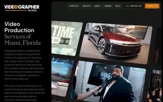 Videographer Miami – Professional Video Production Services
