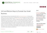 Montreal Financial Small Business Blog