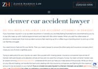 Zaner Harden Law - Denver Car Accident Lawyer