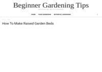 Beginner Gardening Tips