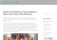 Queen Size Memory Foam Mattress