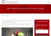 New York Construction Accident Attorney - The Weinstein Law Group