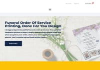 Funeral order of service printing