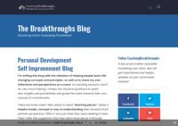 Personal Coaching Breakthroughs Blog