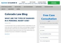 Colorado Law Blog at Bachus & Schanker