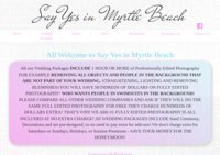 Say Yes in Myrtle Beach